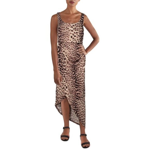NWT INC INTERNATIONAL CONCEPTS HERITAGE MAXIS SOFT CHEETAH PRINT WRAP DRESS (S) - Picture 11 of 11